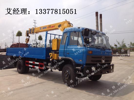 卡車(chē)帶吊東風(fēng)153隨車(chē)吊最新款駕駛室錫柴隨車(chē)吊